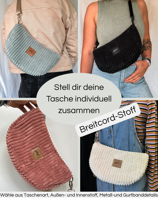 individuelle Tasche aus Breitcord