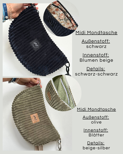 Individuelle Tasche aus Breitcord Stoff
