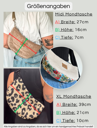 Individuelle Tasche aus Breitcord Stoff