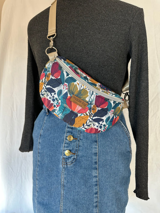 Midi Bauchtasche Blumenmuster