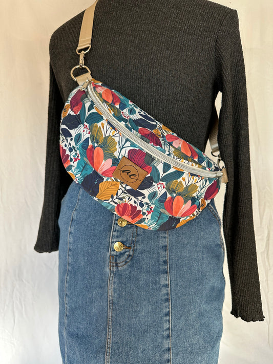 XL Bauchtasche Blumenmuster