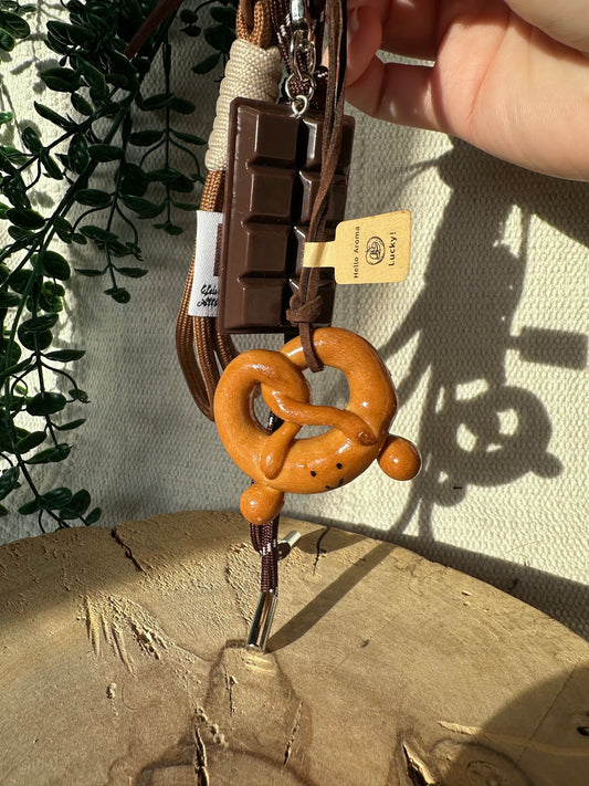 Breze und Schokolade - Schlüsselanhänger