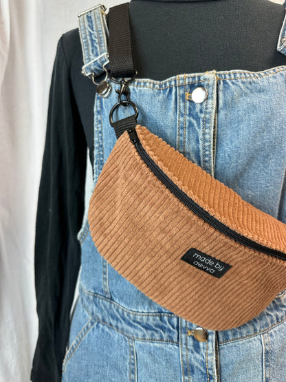 Individuelle Midi Bauchtasche aus kupfernem Cord
