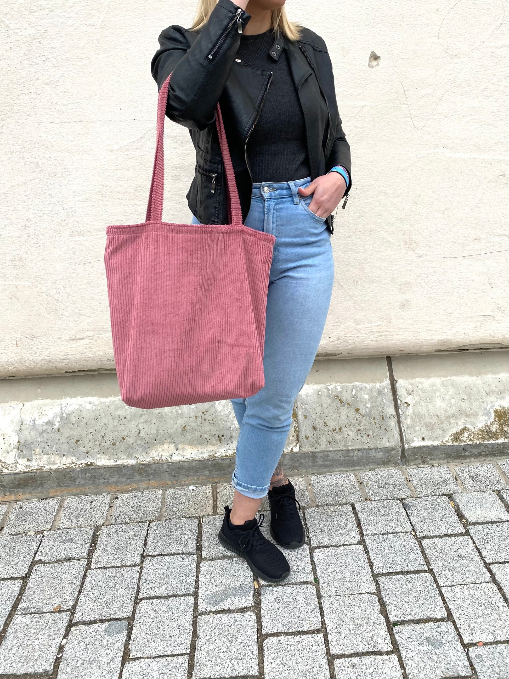 Shopper aus altrosa 