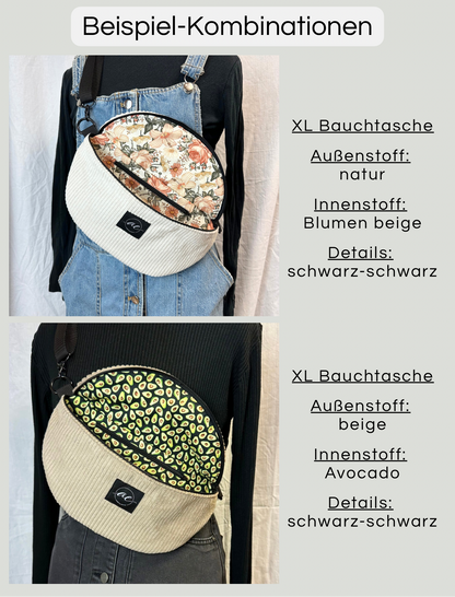 Individuelle XL Bauchtasche