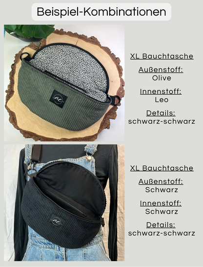 Individuelle XL Bauchtasche