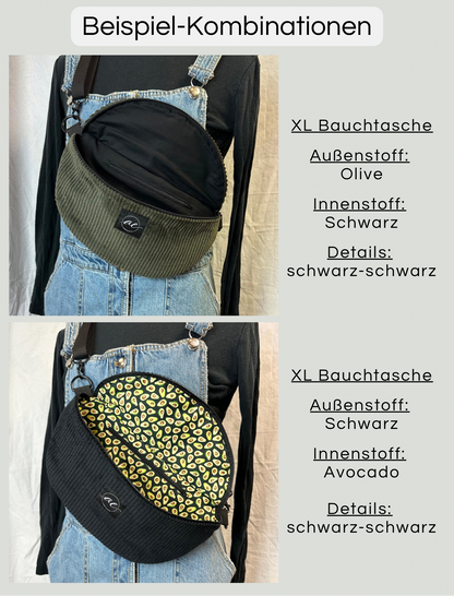 Individuelle XL Bauchtasche